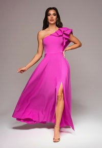 Ombre Společenské šaty - fuchsia