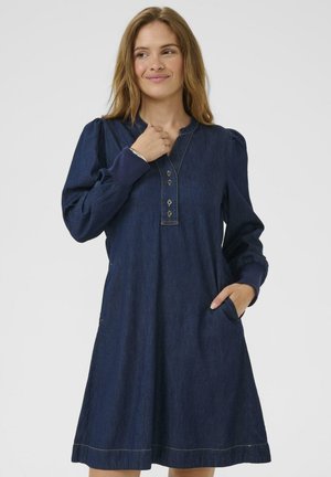 Culture CUHILKA ARPA SHORT - Denim dress - rinse wash