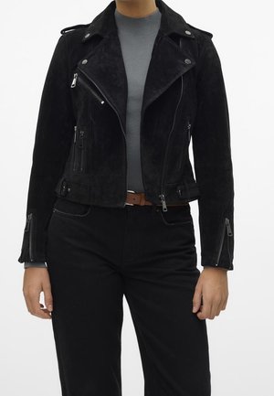 Chaqueta de cuero - black