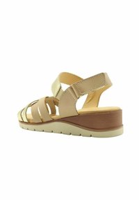 Merisell CHAMPÁN / ARENA  - Sandalias de cuña - dorado