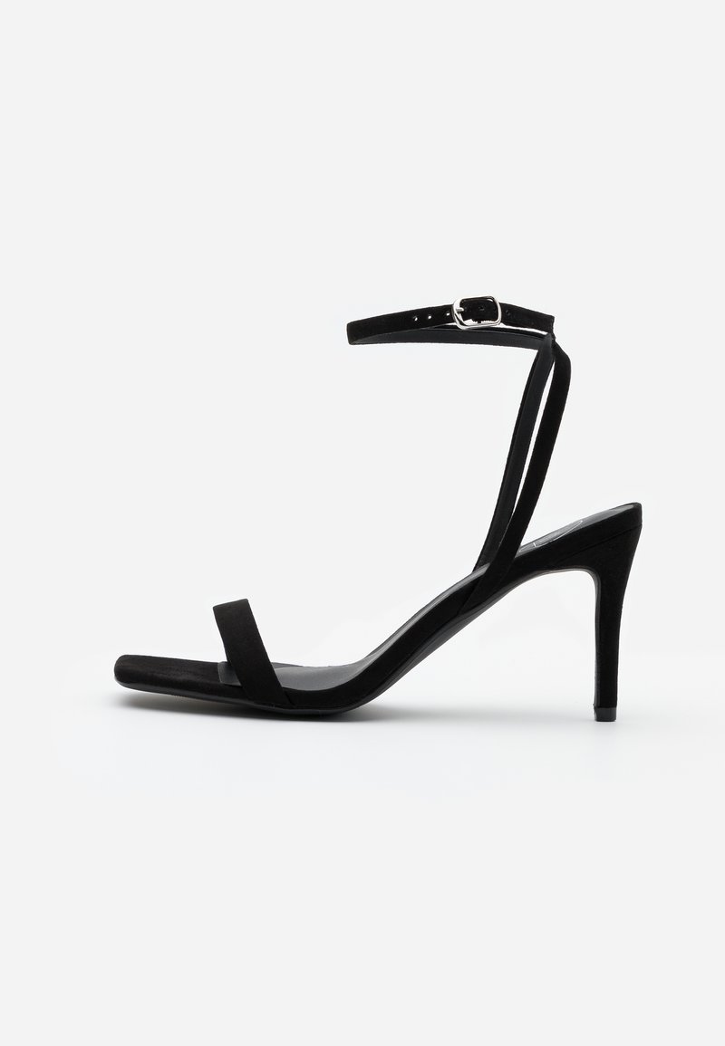 Missguided BARELY THERE - Sandálias de salto alto - black