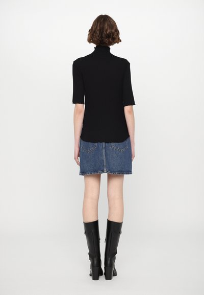 Filippa K MOCK NECK TEE - T-shirts print - black