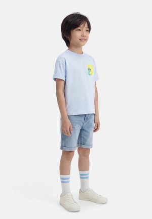 SHORT SLEEVES TEE SHIRT - Tricou cu imprimeu - light blue