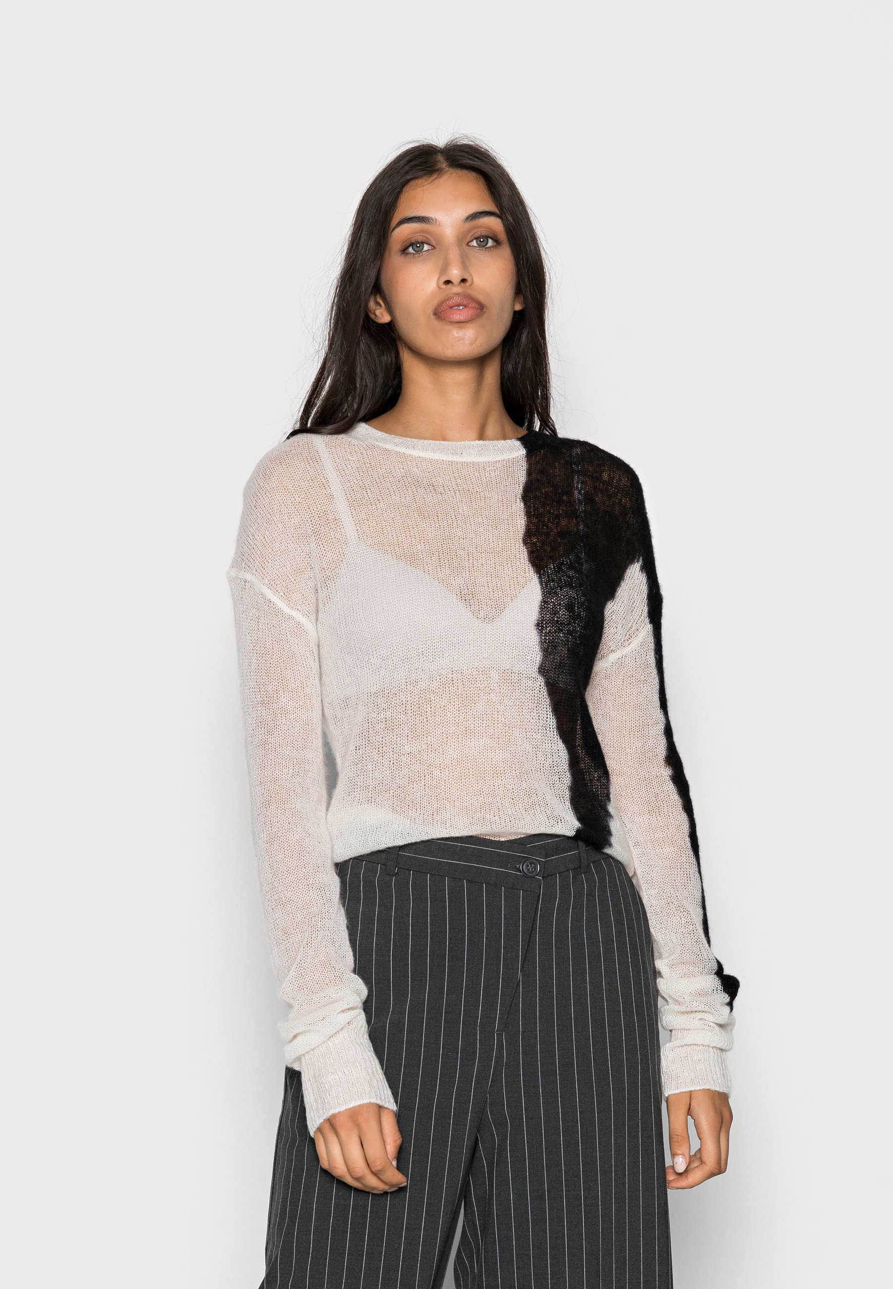 Weekday TUCK - Jumper - black/white 