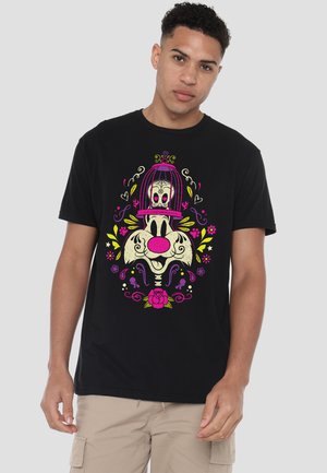 Cotton Soul, LOONEY TUNES DIA DE LOS MUERTOS SYLVESTER  TWEETY HALLOWEEN - T-Shirt print - black