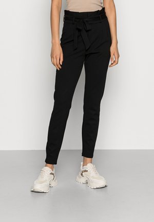 VMEVA LOOSE PAPERBAG - Kalhoty - black