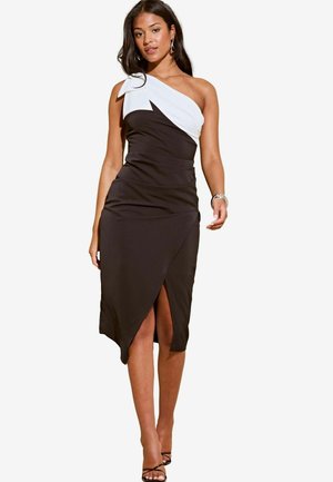 Lipsy SHOULDER BOW  REGULAR FIT - Iltapuku - black and white