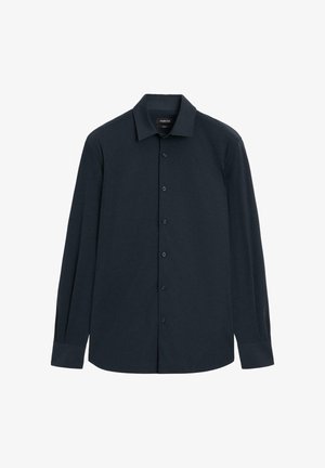 Massimo Dutti, Flowing cropped flare trousers - Overhemd - mottled dark blue
