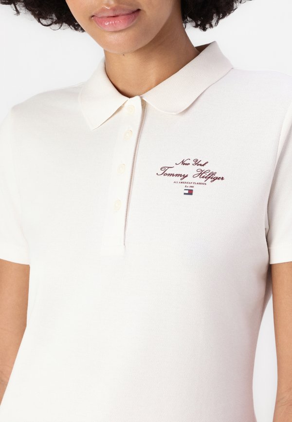 SLIM SCRIPT GRAPHIC POLO  - Polo shirt - ivory petal2