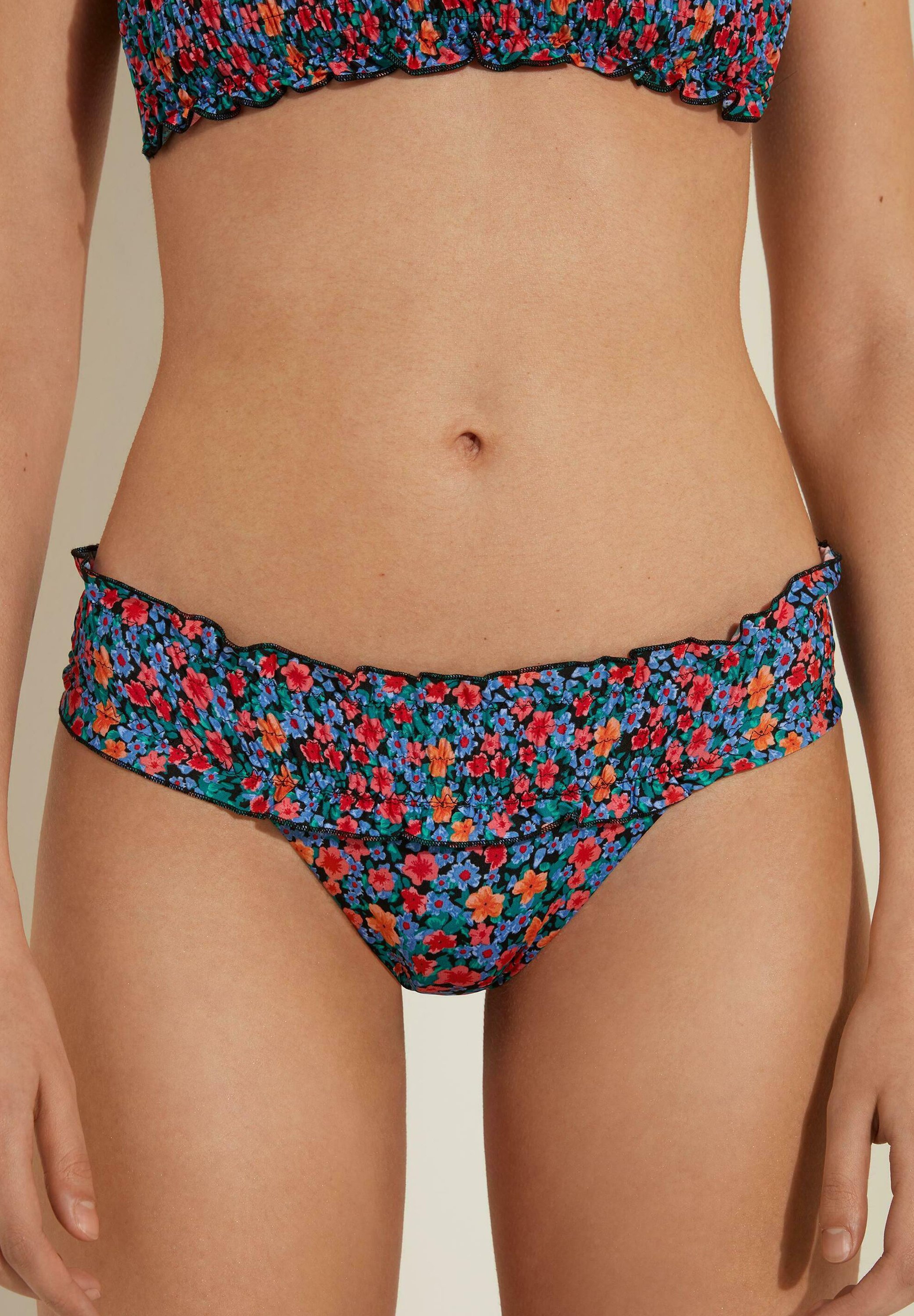 Tezenis Braguita de bikini - schwarz black summer flower print/negro -  Zalando.es