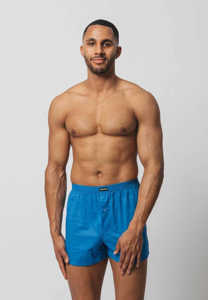 Herren Unterhosen | SNOCKS AMERICAN 3 PACK Boxershorts mix blau/blau - SN77839 Herren Unterhosen | SNOCKS AMERICAN 3 PACK Boxershorts mix blau/blau - SN77839