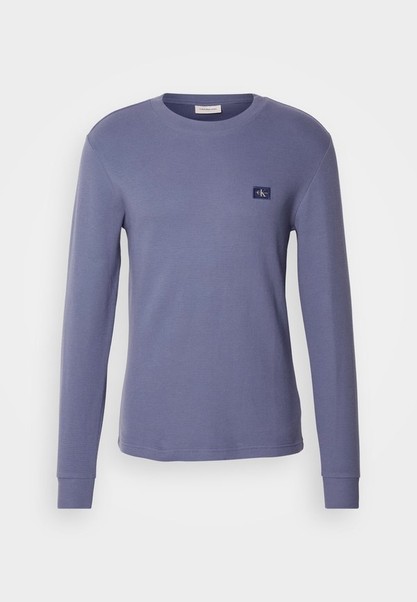 LABEL WAFFLE TEE - Long sleeved top - grisaille3