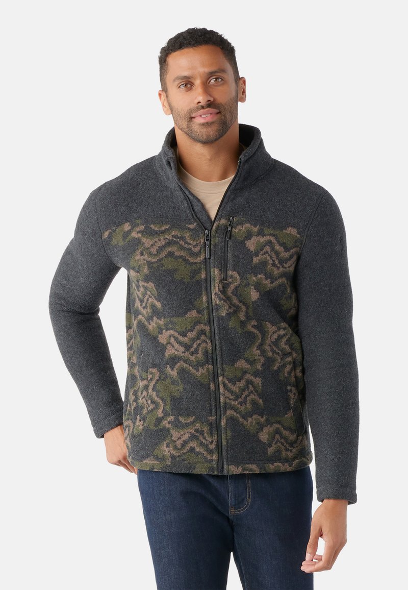 Smartwool - HUDSON TRAIL FLEECE FULL ZIP - Veste polaire - charcoal camo, Agrandir