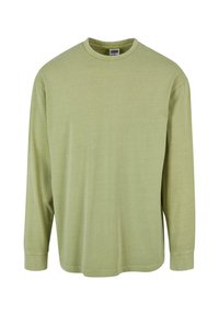 HEAVY BOXY ACID WASH LONGSLEEVE - Pitkähihainen paita - vintagegreen