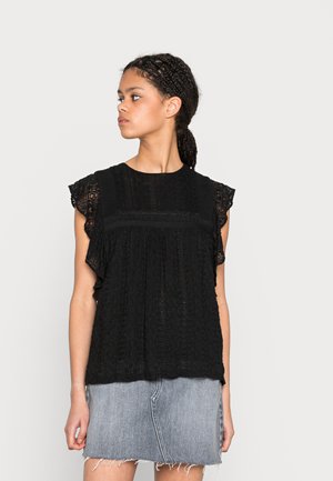 LIANNA PINTUCK TOP - Blouse - black