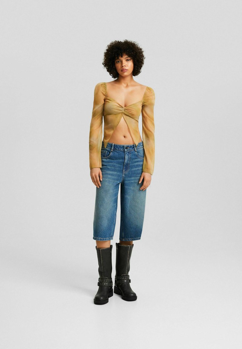 Bershka Blouse wintergroen Bershka Blouse wintergroen