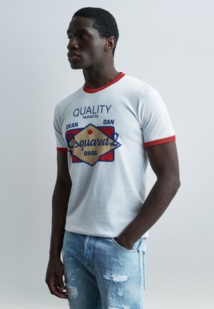 NEW COOL FIT TEE - Μπλουζάκι με στάμπα - white/red