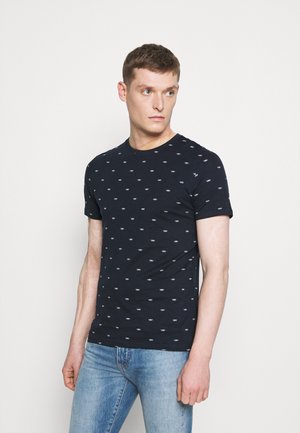 Print T-shirt - dark blue