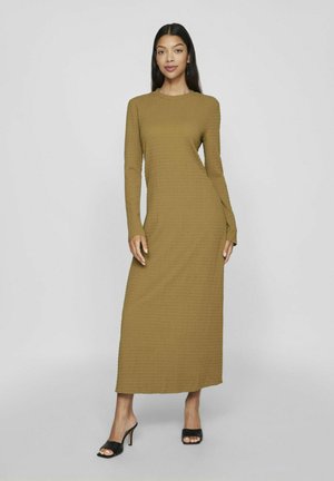 VILA LANGÄRMELIGES - Robe pull - gothic olive
