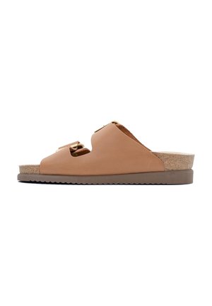 Heeled mules - marrone