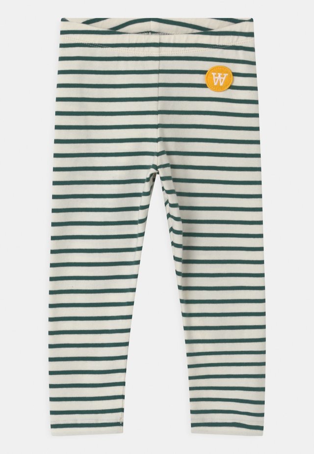 IRA UNISEX - Legging - off-white/faded green