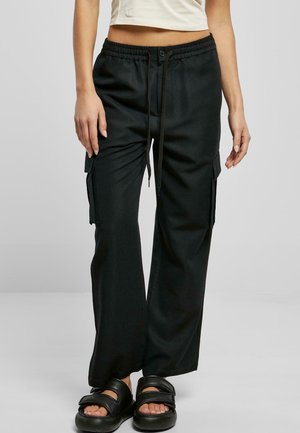 STRAIGHT LEG  - Tracksuit bottoms - black