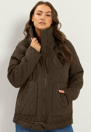 Yours Clothing, PLUS SIZE JACKETS - Light jacket - chocolate