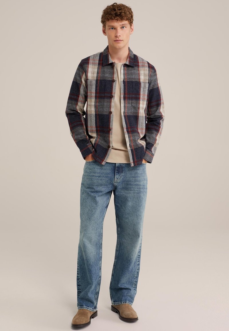 WE Fashion Lichte jas donkerblauw