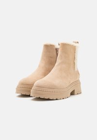 bugatti Platåstövletter - beige/offwhite
