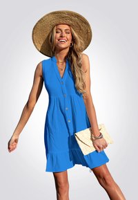 Cupshe Abito a camicia - neon blue