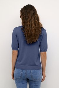 Kaffe KALIZZA V-NECK - Tricou basic - blue indigo