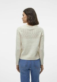Vero Moda VMSIMONE NORDIC - Strickpullover - birch 1