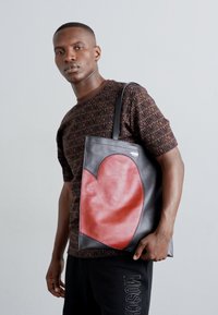 MOSCHINO BORSA TRACOLLA UNISEX - Veľká kabelka - fantasia nero