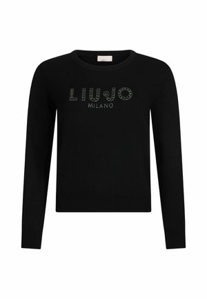 LIU JO BETTER WITH LOGO - Maglione - black