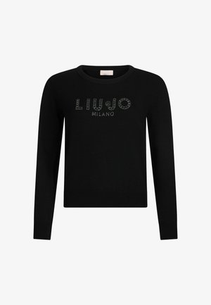 LIU JO BETTER WITH LOGO - Neule - black
