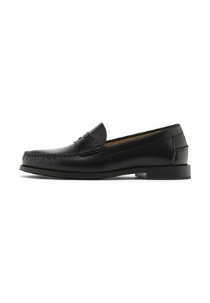 Massimo Dutti WITH PENNY STRAP - Loafers - black