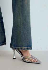 Jeffrey Campbell SHINER - Sandalias de tacón - silver-coloured