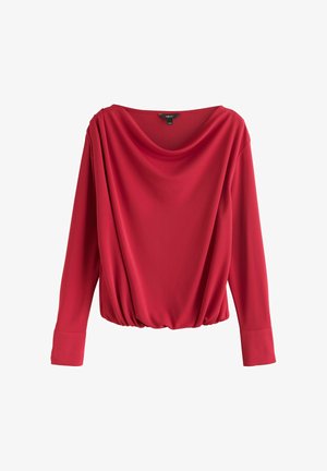 Next, LONG SLEEVED DRAPE BUBBLEHEM TOP - Bluse - red