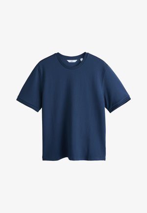 Next, REGULAR FIT - TEXTURED T-SHIRT . - T-Shirt basic - navy blue