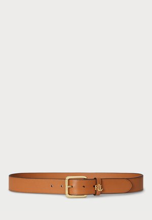 LOGO-KEEPER LEATHER BELT - Josta - classic caramel