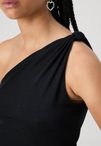 Abercrombie & Fitch VARIGATED KNOTTED TANK - Top - black beauty