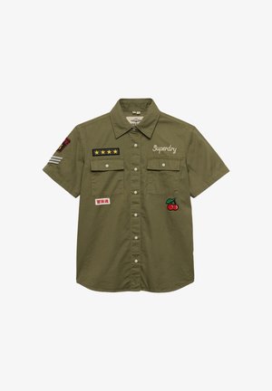 Superdry & Co, SUPERDRY SHORT SLEEVE SCOUT SHIRT. - Skjortebluser - wild khaki