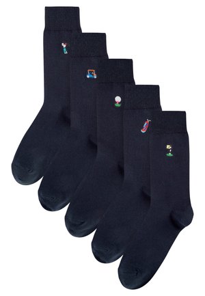 EMBROIDERED PACK - Socks - black