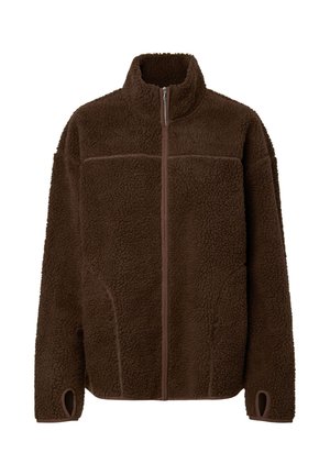 Pieces, PCSADIA LS TEDDY JACKET NOOS BC - Flísová bunda - hot fudge