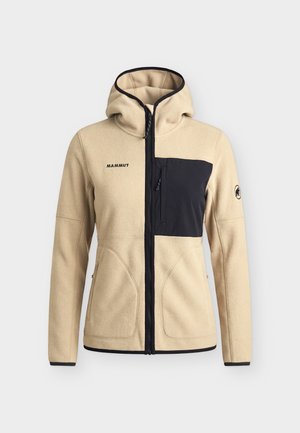Mammut, TAMARO HOODED JACKET WOMEN - Fleecejas - sablun/black