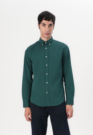 Tommy Hilfiger MICRO GINGHAM SHIRT - Camicia - ornamental green