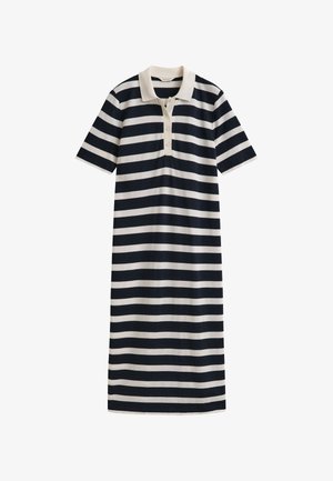 GANT, STRIPED DRESS - Džersejové šaty - evening blue
