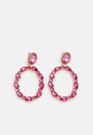 PCNATALI EARRINGS - Øredobber - gold-coloured/fuchsia purple