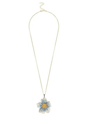 PANSY FLOWER - Necklace - blue / yellow