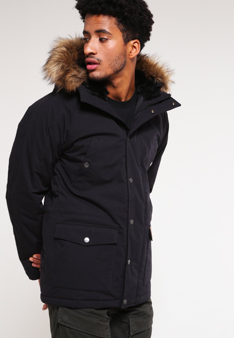 Carhartt WIP TRAPPER Vinterkappa rock black Zalando.se Carhartt WIP TRAPPER Vinterjacka dark firblack Zalando.se